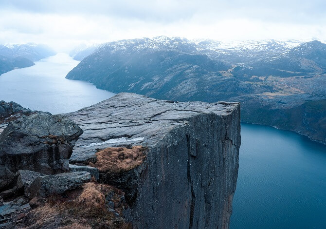 Hiking The Pulpit Rock In Norway