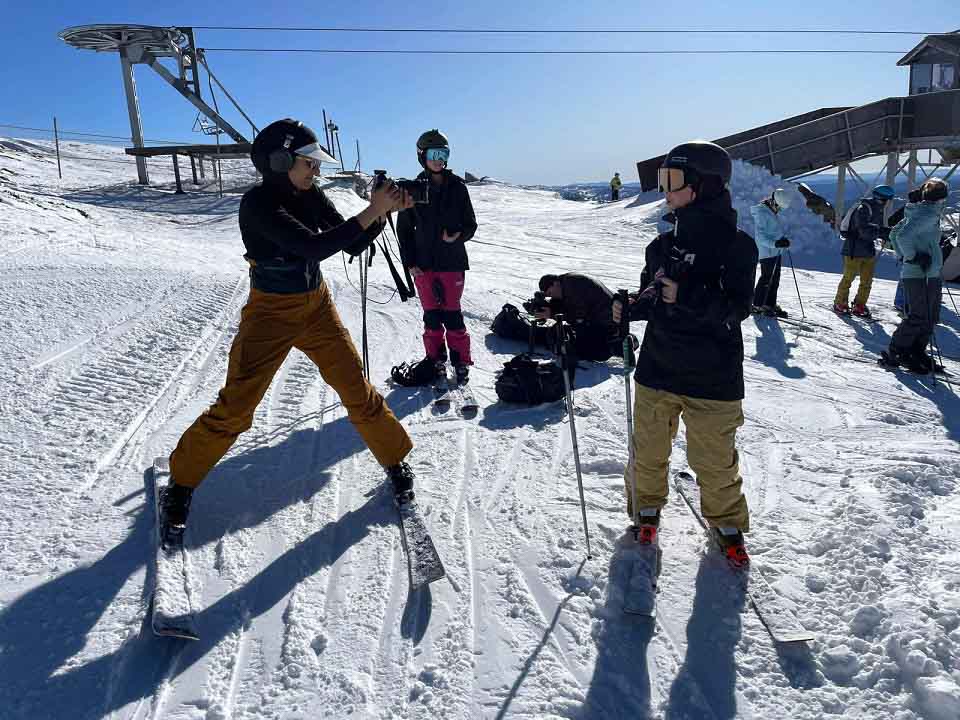 Behind the scenes on Making It on the ski slopes