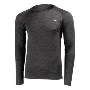 Men's Merino Long Sleeve Top Charcoal Marle