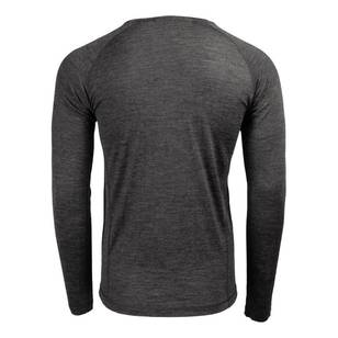 Men's Merino Long Sleeve Top Charcoal Marle