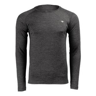 Men's Merino Long Sleeve Top Charcoal Marle