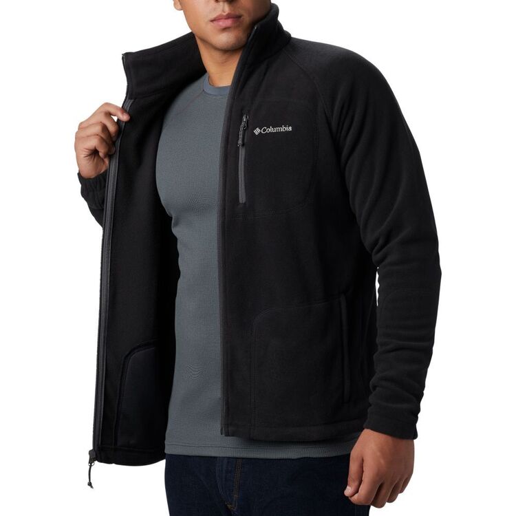 Columbia Men\'s Fast Trek™ II Zip Black Jacket Fleece Full