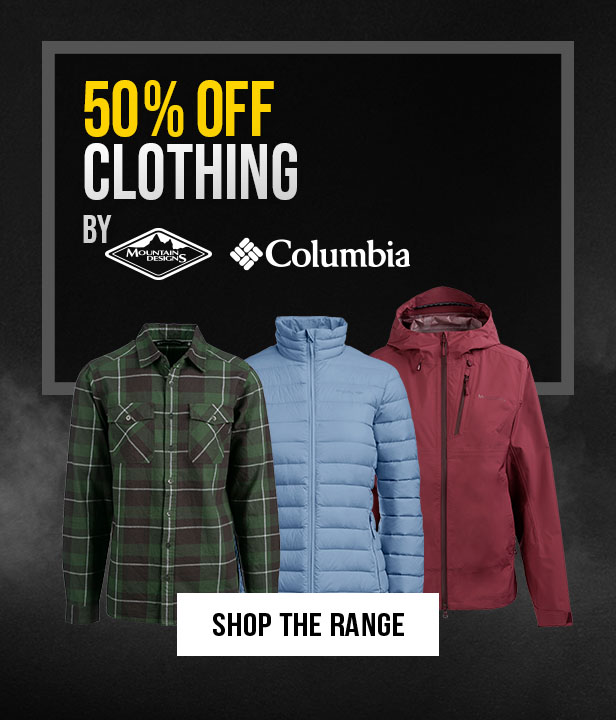 50% Off Clothing By Mountain Designs & Columbia