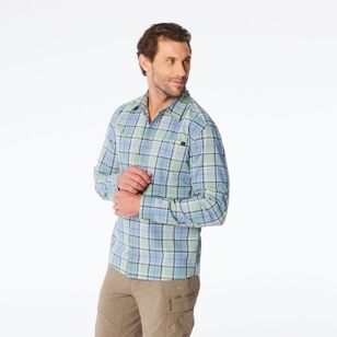 Men's Jamison Long Sleeve Shirt Blue & Green