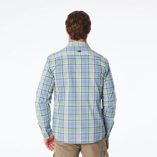 Men's Jamison Long Sleeve Shirt Blue & Green