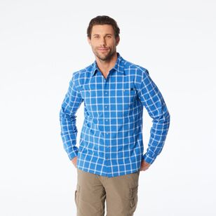 Men's Jamison Long Sleeve Shirt Blue & Grey