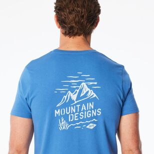 Mountain Designs Men's Blue Heritage Short Sleeve Tee Federal Blue