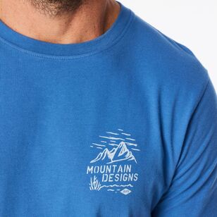 Mountain Designs Men's Blue Heritage Short Sleeve Tee Federal Blue