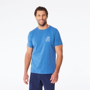 Mountain Designs Men's Blue Heritage Short Sleeve Tee Federal Blue