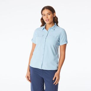 Mountain Designs Women's Wilpena Short Sleeve Shirt Sky