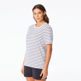 Mountain Designs Women's Navy Latitude Short Sleeve Tee Navy