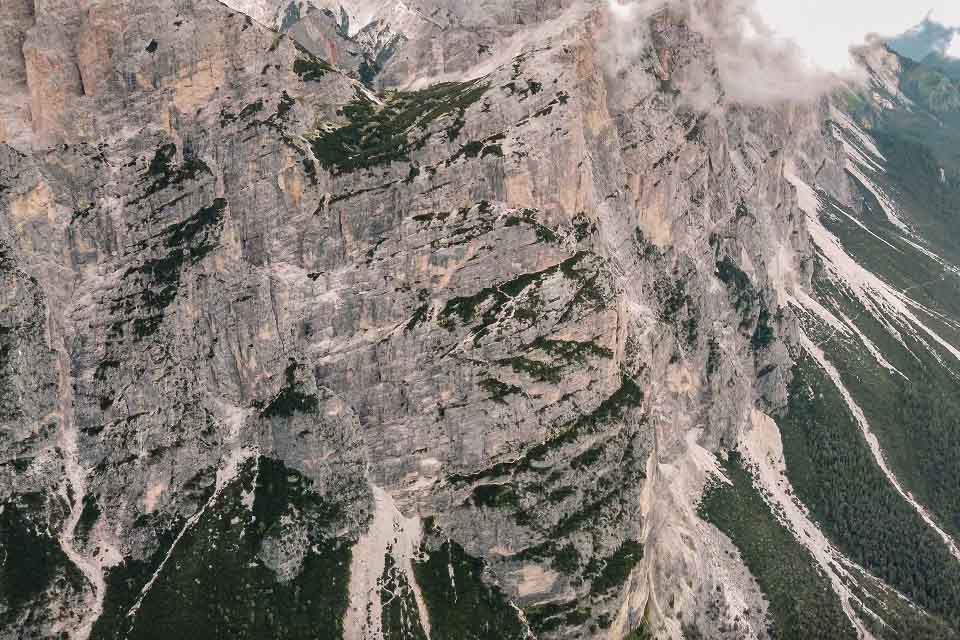 Arial shot of the intermediate Michielli Strobel route